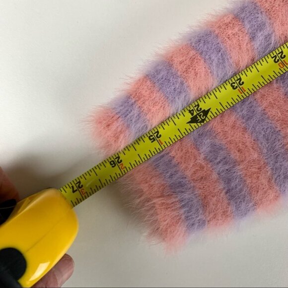 Fashion Nova pink & purple  Striped Cozy Fuzzy Sweater size small - Picture 6 of 8